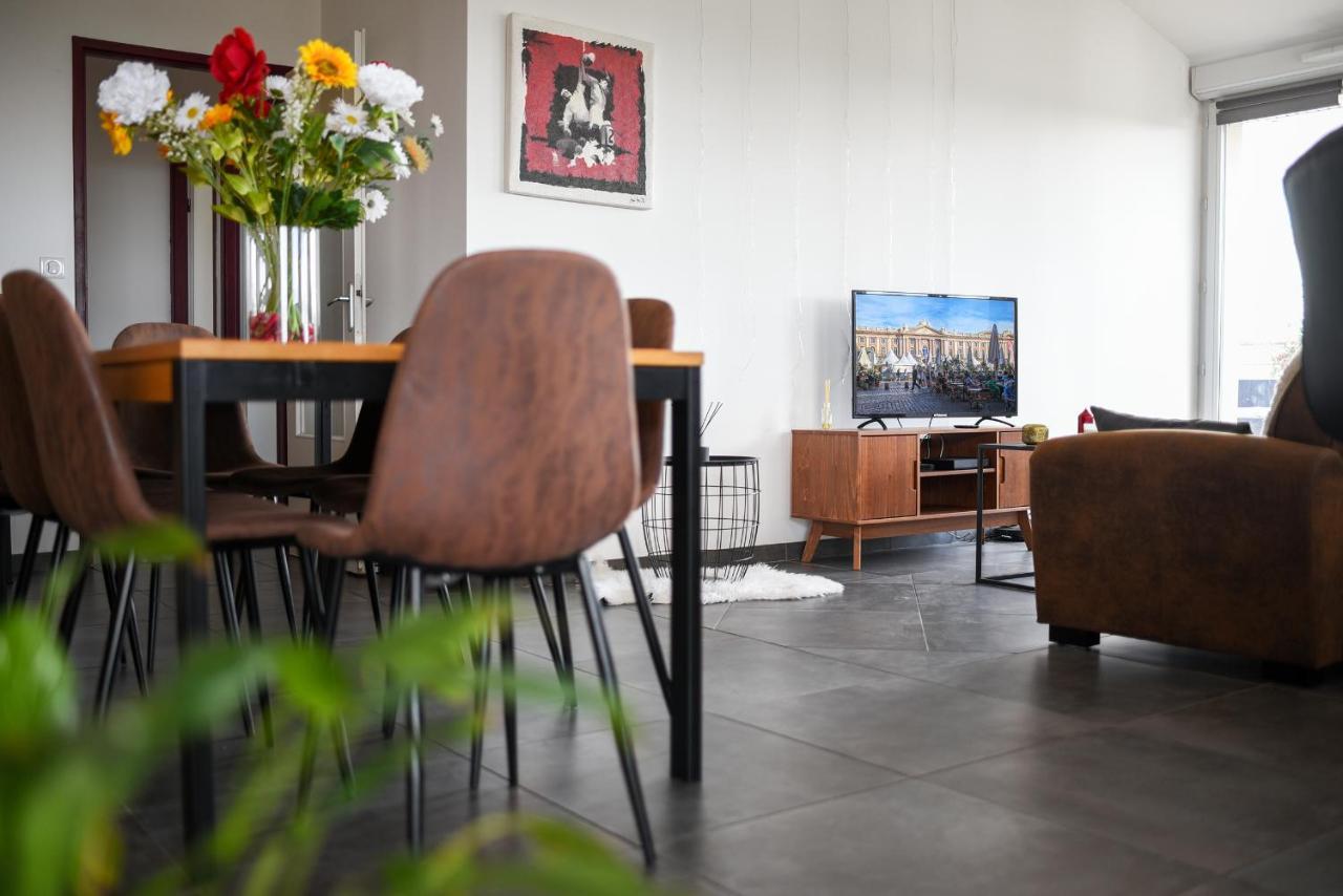 Les Terrasses - T3 Spacieux Avec Parking Gratuit ตูลูส ภายนอก รูปภาพ